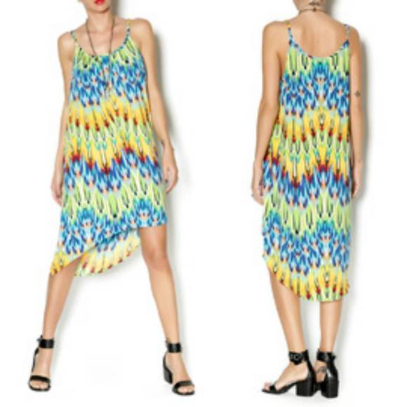 NEW GLAM pleat spaghetti maxi in multi - Picture 1 of 1